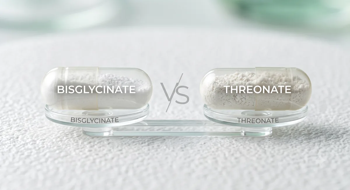 Différence magnésium bisglycinate vs thréonate comparaison